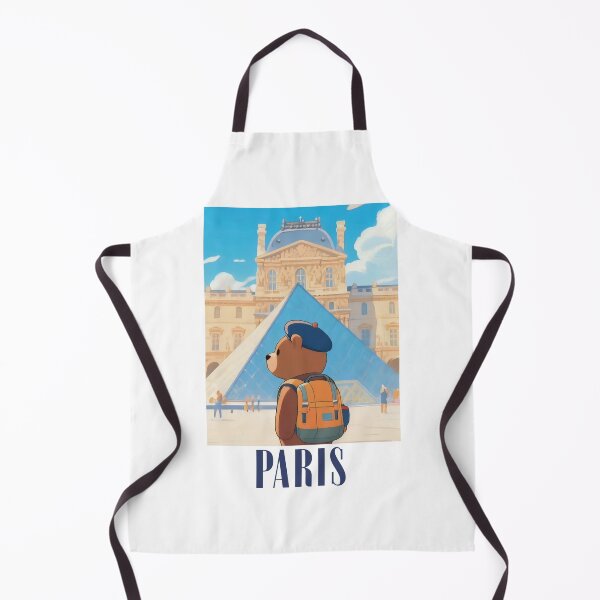 Item preview, Cute Bear In The Louvre Museum Paris Retro-modern Version designed and sold by Aguilar Trips.