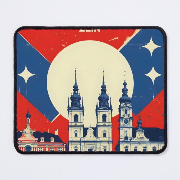 Item preview, Zlin Cezch Republic 1950s Retro Poster Tourism designed and sold by TravelersGems.
