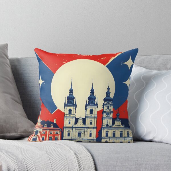 Item preview, Zlin Cezch Republic 1950s Retro Poster Tourism designed and sold by TravelersGems.