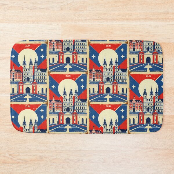 Item preview, Zlin Cezch Republic 1950s Retro Poster Tourism designed and sold by TravelersGems.
