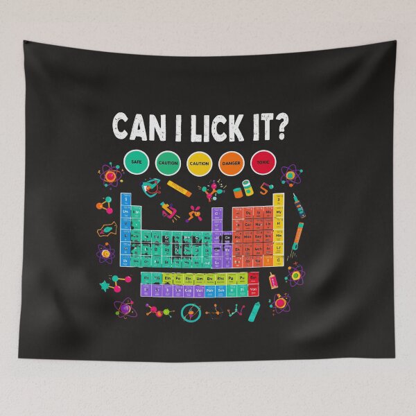 Item preview, Can I Lick It Periodic Table Funny Science Teacher Student  designed and sold by Clairenity Studio.