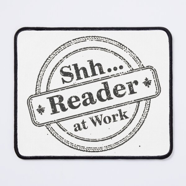 Item preview, SHH… Reader at Work – Vintage Stamp Design designed and sold by Scattered-Words.