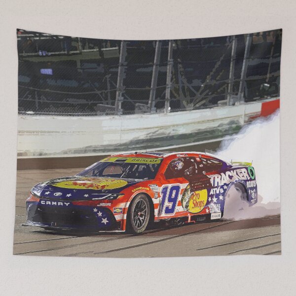 Item preview, Chase Briscoe doing a burnout in his 2025 Nascar Cupcar watercolor designed and sold by Rodissimus1984.