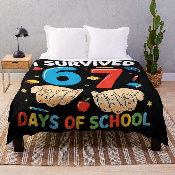 Item preview, I Survived 67 Days Of School Funny Six Seven 6 7 Meme Z Gen designed and sold by gladysenglish.