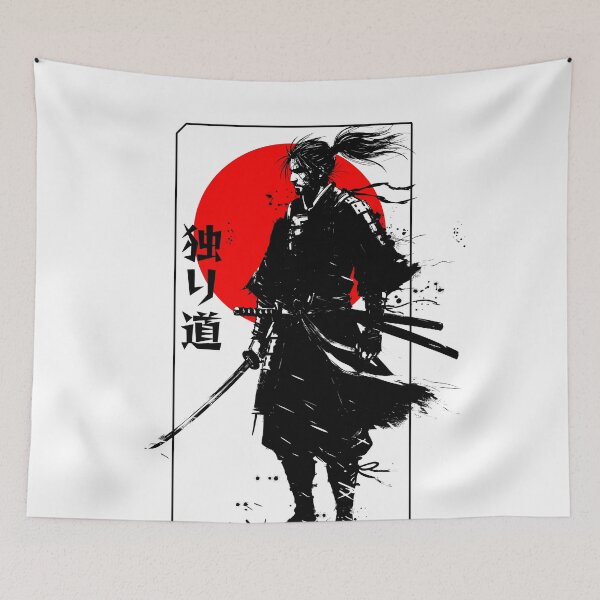Item preview, Hitorimichi 独り道 – Path of Solitude II | Stoic Samurai Philosophy, Lone Ronin Warrior designed and sold by Shigen16.