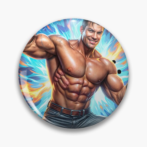 Item preview, Inferno Strength: Power Unleashed in Flame and Muscle designed and sold by ForeverPrintsOK.