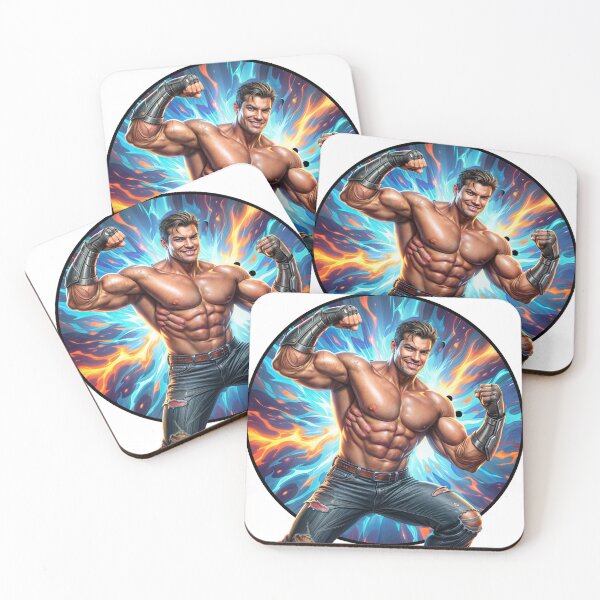Item preview, Inferno Strength: Power Unleashed in Flame and Muscle designed and sold by ForeverPrintsOK.