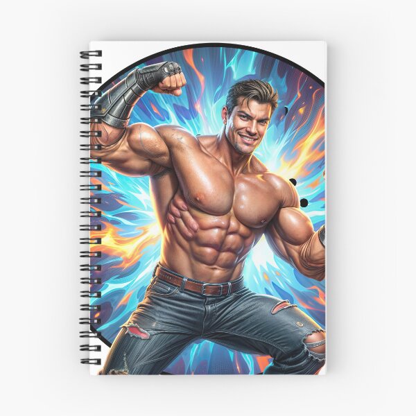 Item preview, Inferno Strength: Power Unleashed in Flame and Muscle designed and sold by ForeverPrintsOK.