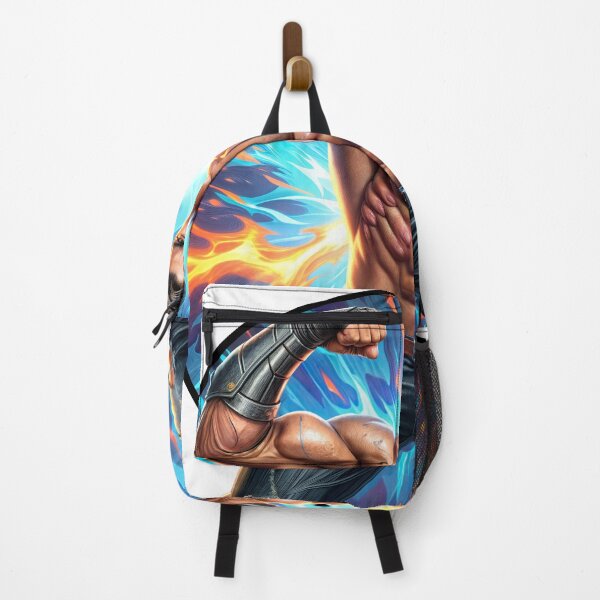 Item preview, Inferno Strength: Power Unleashed in Flame and Muscle designed and sold by ForeverPrintsOK.