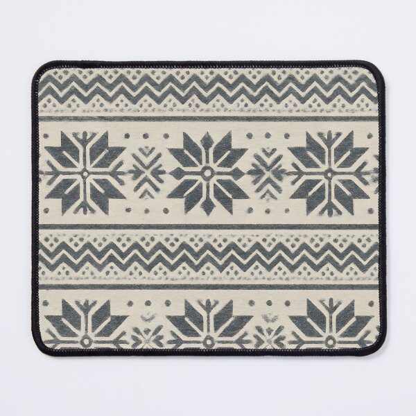 Item preview, Icelandic Winter Lopapeysa Snowflake Rosettes Seamless Pattern – Vintage Ink designed and sold by Artsy-With.