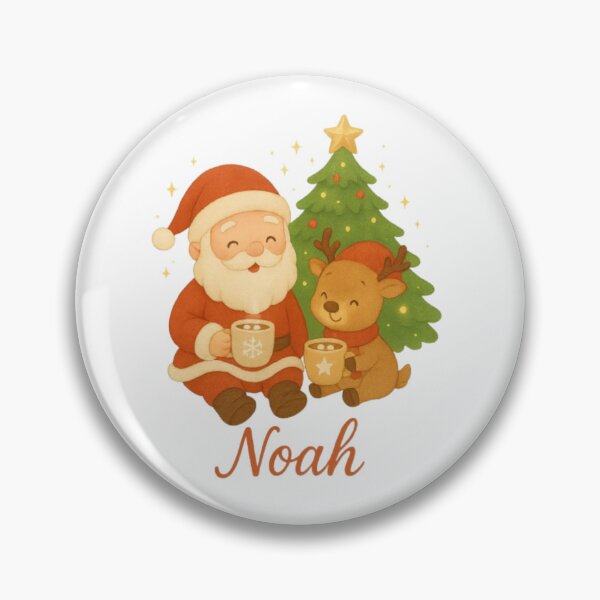 Item preview, Cozy Santa & Reindeer Christmas Illustration – Noah designed and sold by BABUSHOP5.