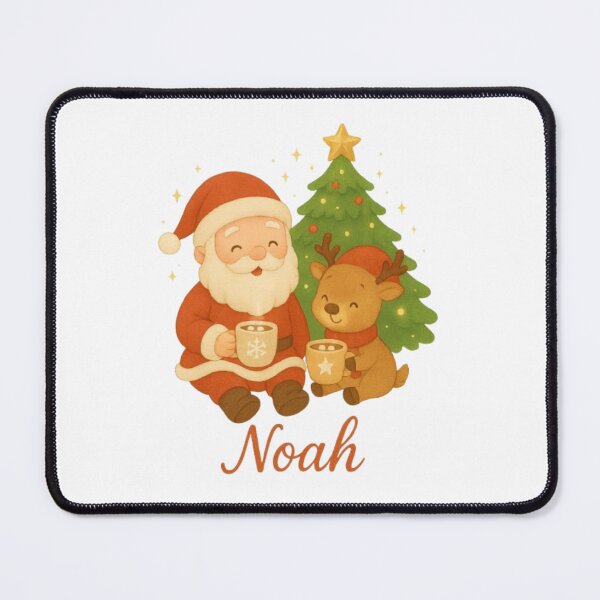 Item preview, Cozy Santa & Reindeer Christmas Illustration – Noah designed and sold by BABUSHOP5.