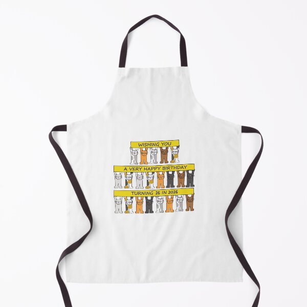 Item preview, Happy 26th Birthday Turning 26 in 2026 Cartoon Cats designed and sold by KateTaylor.