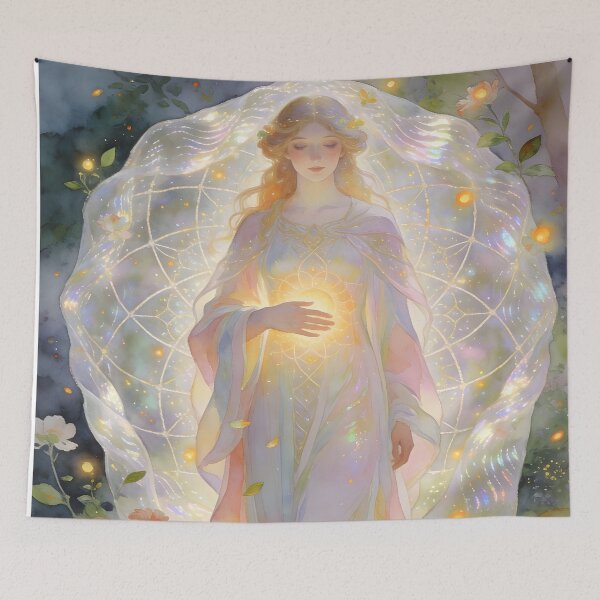 Item preview, Lumenara, Goddess of the Membrane of Light. Sonia Sarkali designed and sold by SoniaSarkali.