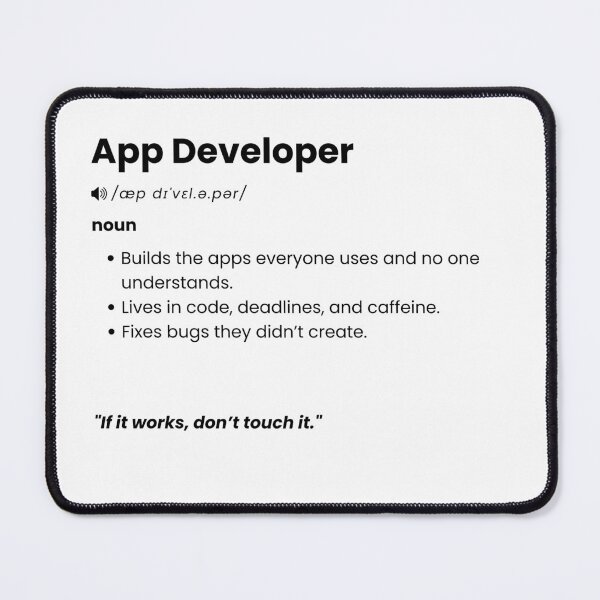 Item preview, App Developer Definition | Funny Coding Gift for Software & App Developers designed and sold by Yuli Club.