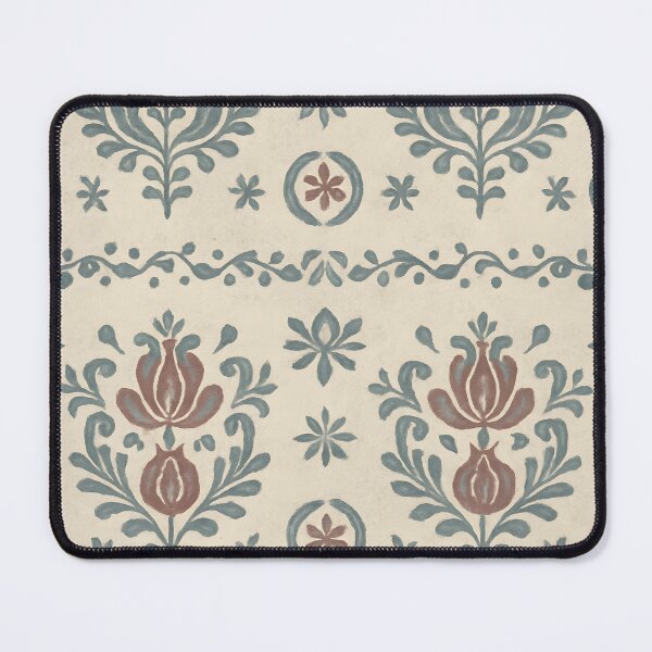 Item preview, Hungarian Matyó Winter Blossom Rosettes Seamless Pattern – Vintage Ink designed and sold by Artsy-With.