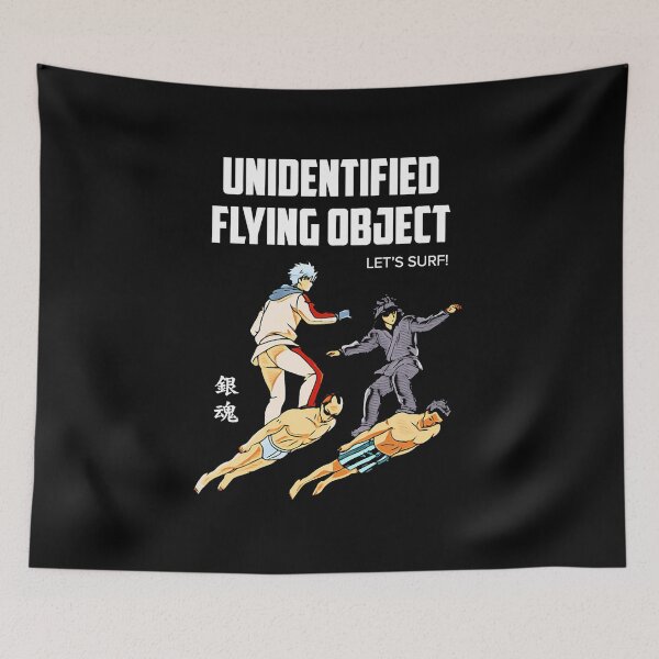 Item preview, Gintama - UFO Lets Surf Gintoki  designed and sold by aibiemegarbig.