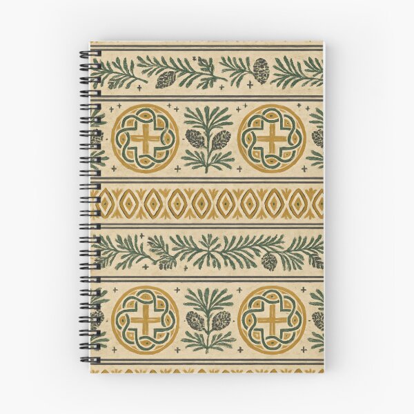 Item preview, Lithuanian Baltic Winter Sun Cross Seamless Pattern – Vintage Ink designed and sold by Artsy-With.
