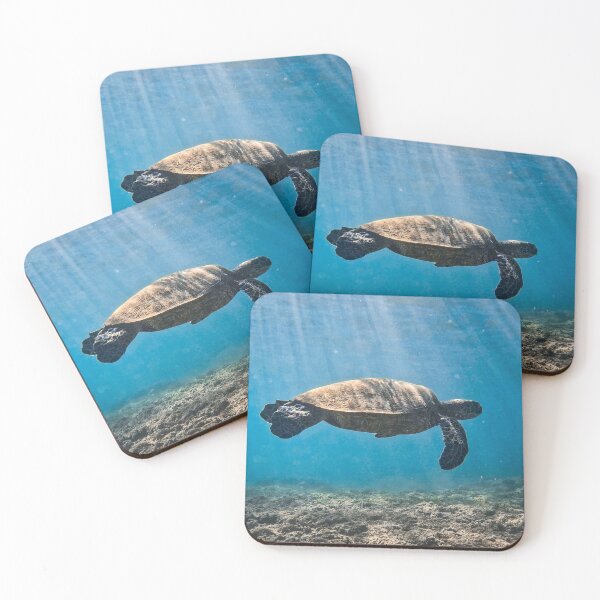 Item preview, Ascending Turtle- Marine Wildlife Photo designed and sold by Salty Colors Studio.