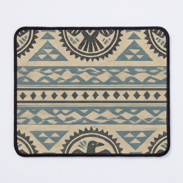Item preview, Alaskan Native Winter Raven & Ice Floe Seamless Pattern – Vintage Ink designed and sold by Artsy-With.