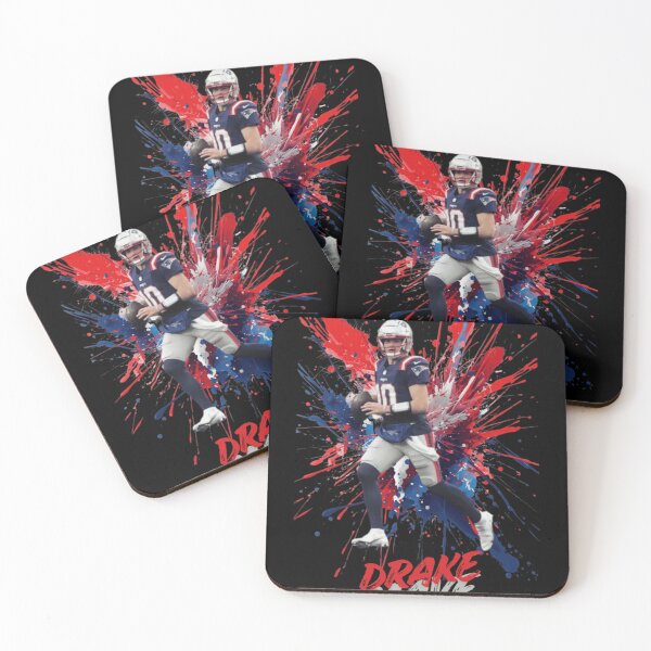 Item preview, Drake Maye Patriots Action Splash Football Graphic designed and sold by WalSaue.