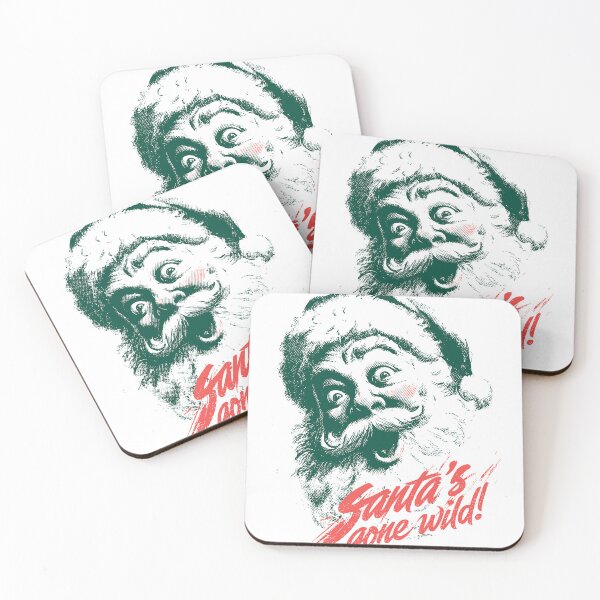 Item preview, Retro Crazy Santa – Vintage Halftone Illustration designed and sold by shafranietz.