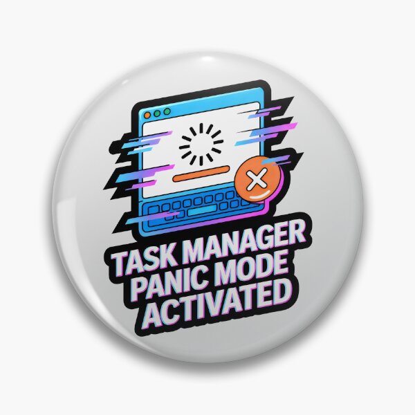 Item preview, Task Manager Panic Mode Sticker Pack with Glitchy System Error Graphics designed and sold by SplashTastic.