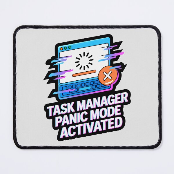Item preview, Task Manager Panic Mode Sticker Pack with Glitchy System Error Graphics designed and sold by SplashTastic.