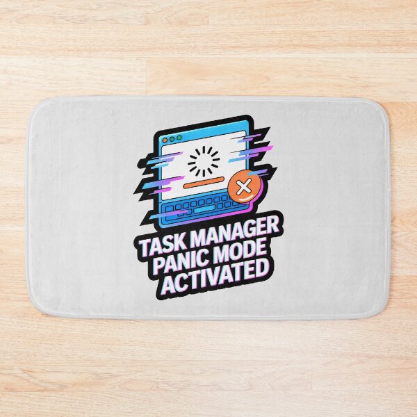 Item preview, Task Manager Panic Mode Sticker Pack with Glitchy System Error Graphics designed and sold by SplashTastic.
