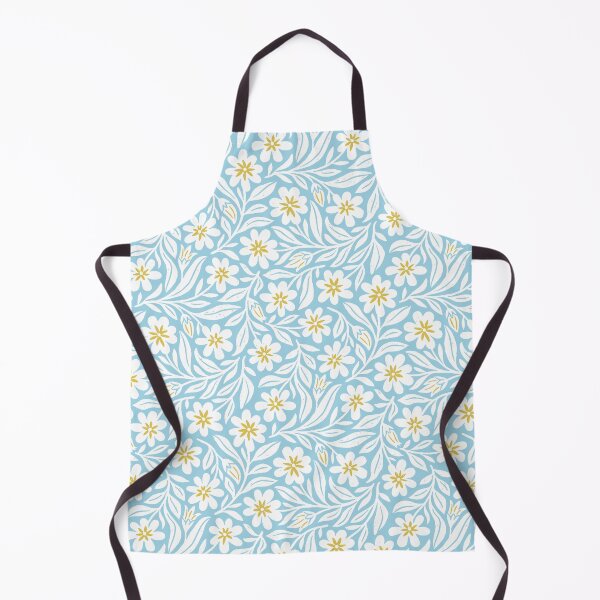 Item preview, Forget me not whimsical floral pattern on blue designed and sold by Miss-Belle.