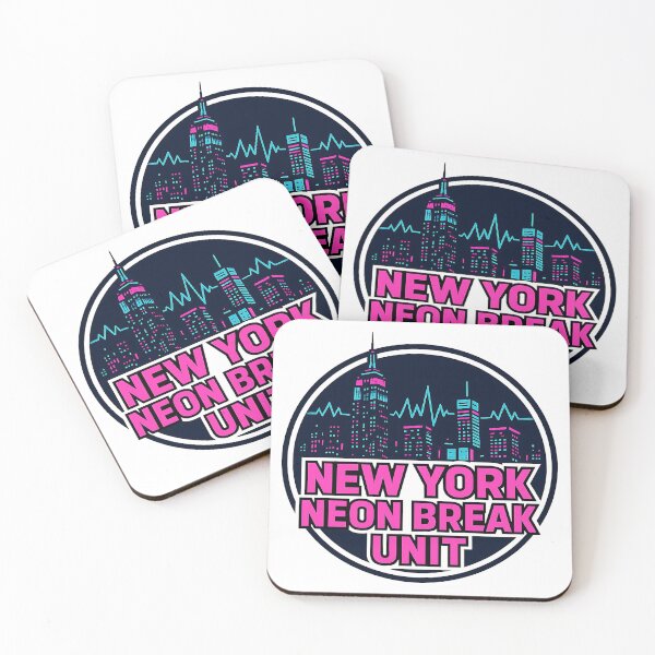 Item preview, New York Neon Break Unit – Cyber City Breakbeat Skyline designed and sold by |TRSSHOP|.