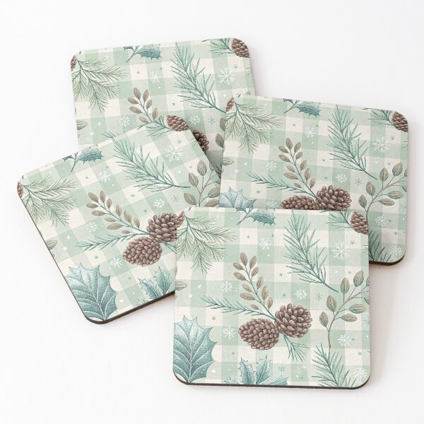 Item preview, Chic Christmas design with a checkered pattern designed and sold by Merrylands Artshop.