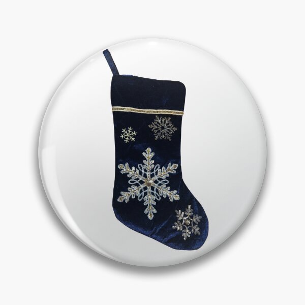 Item preview, Blue Snowflake Christmas Stocking designed and sold by bubblegumhearts.
