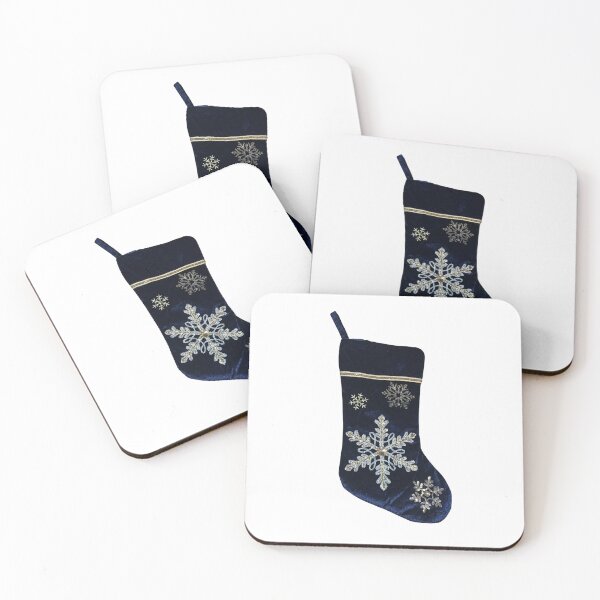 Item preview, Blue Snowflake Christmas Stocking designed and sold by bubblegumhearts.