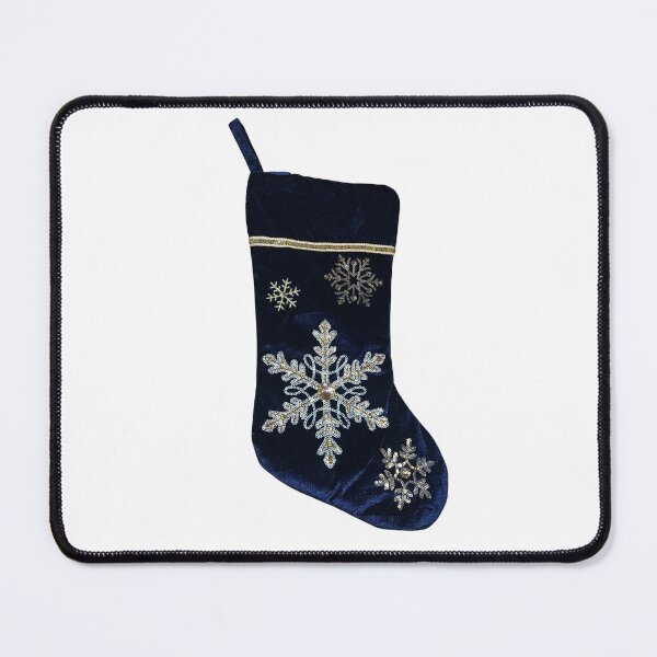 Item preview, Blue Snowflake Christmas Stocking designed and sold by bubblegumhearts.