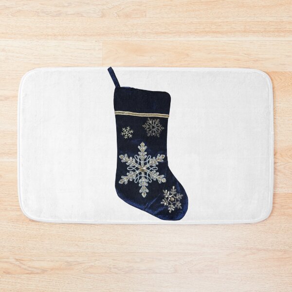 Item preview, Blue Snowflake Christmas Stocking designed and sold by bubblegumhearts.