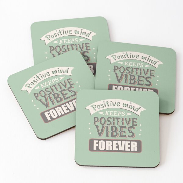 Item preview, Positive Mind Keeps Positive Vibes Forever - Law of Attraction Quote designed and sold by Maltachi Designs.