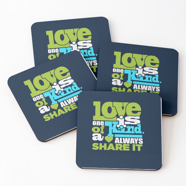 Item preview, Love Is One Of A Kind Always Share It - Kindness Quote designed and sold by Maltachi Designs.