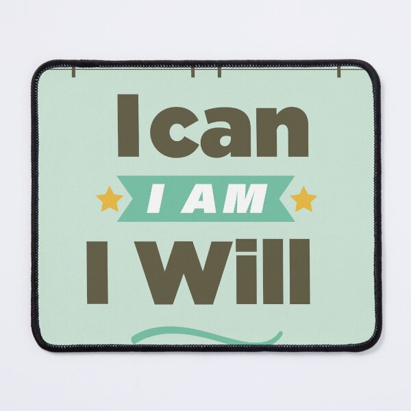 Item preview, I Can, I Am, I Will. - Daily Affirmation, Manifestation, and Mindset Quote designed and sold by Maltachi Designs.
