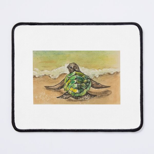 Item preview, Tortoise on the beach Drawing  – Original Art Print designed and sold by Iris Frank Art .