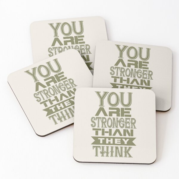 Item preview, You Are Stronger Than They Think - Resilience and Strength Quote designed and sold by Maltachi Designs.