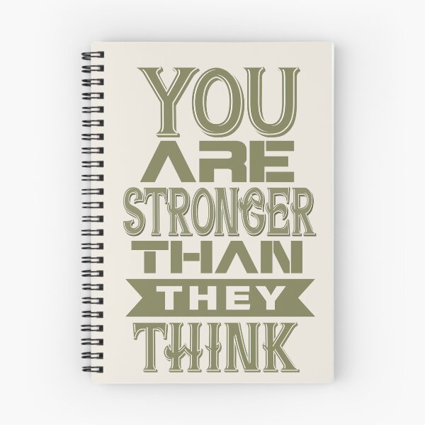 Item preview, You Are Stronger Than They Think - Resilience and Strength Quote designed and sold by Maltachi Designs.