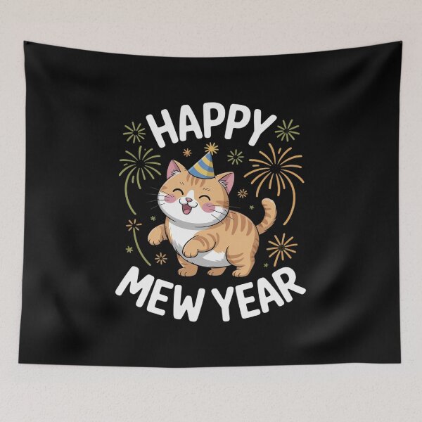 Item preview, Happy New Year Kids New Year 2022 Cat New Years Eve  designed and sold by RsFilsingerArt.