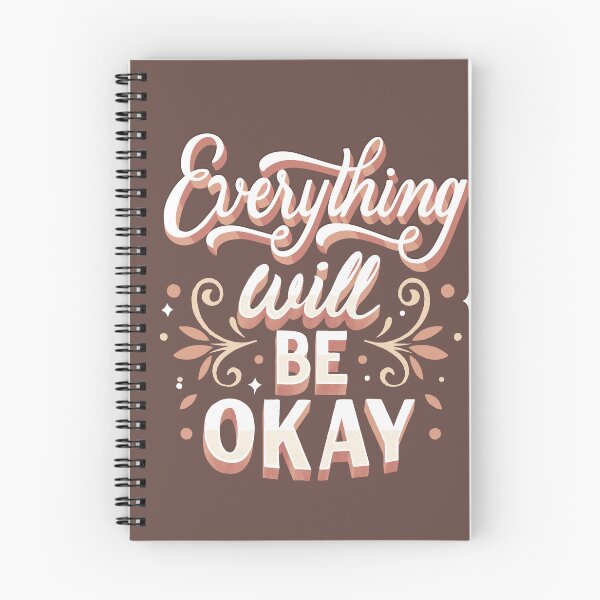 Item preview, Everything Will Be Okay - Comforting and Hopeful Quote designed and sold by Maltachi Designs.