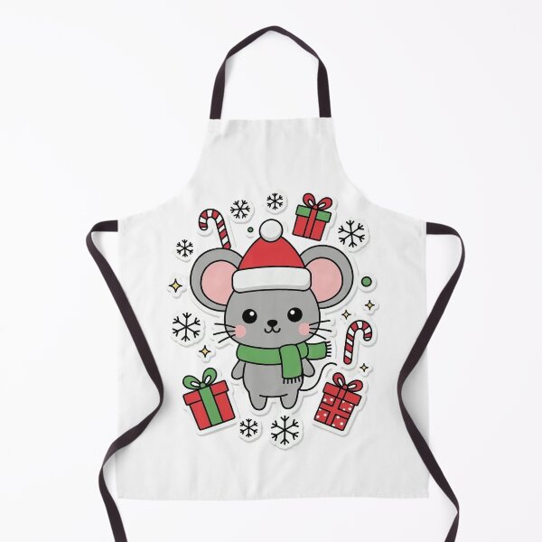 Item preview, Cute Winter Mouse with Santa Hat designed and sold by Mido-artister.