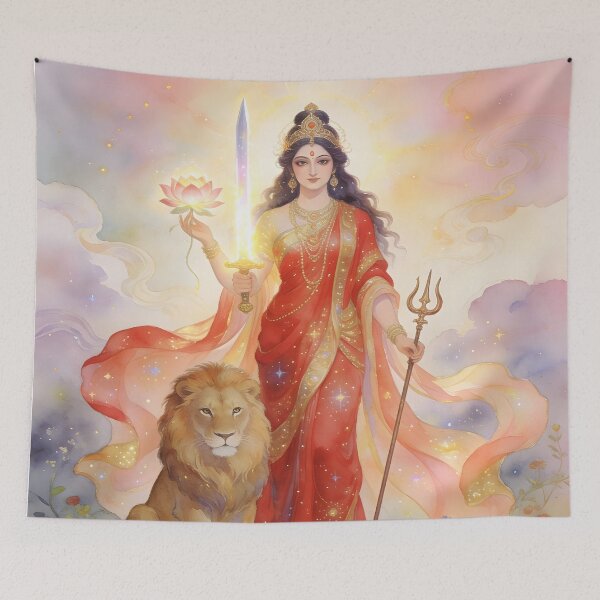 Item preview, Durga, Goddess of Boundaries and Sacred Power designed and sold by SoniaSarkali.