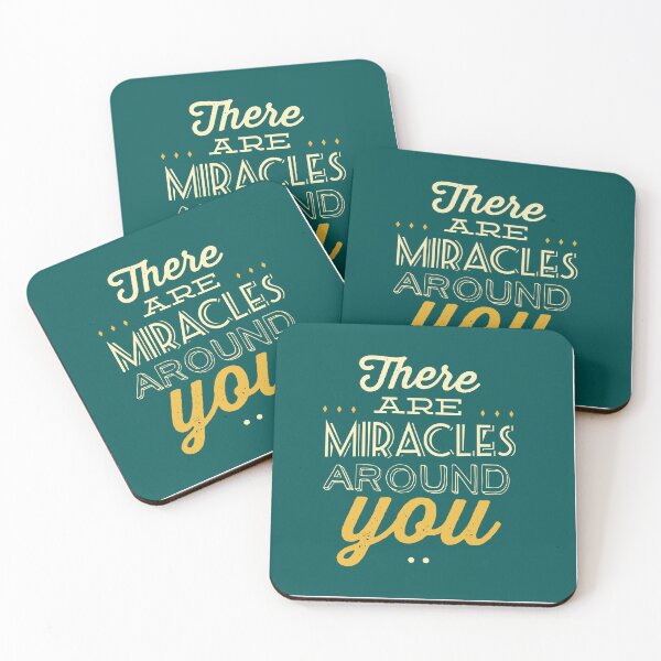 Item preview, There Are Miracles Around You - Gratitude and Wonder Quote designed and sold by Maltachi Designs.
