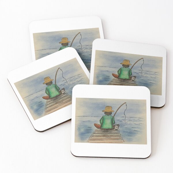 Item preview, The Dock Drawing  – Original Art Print designed and sold by Iris Frank Art .