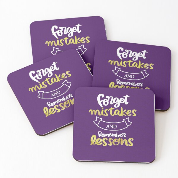 Item preview, Forget Mistakes, Remember Lessons | Growth Mindset & Learning from Failure Quote designed and sold by Maltachi Designs.