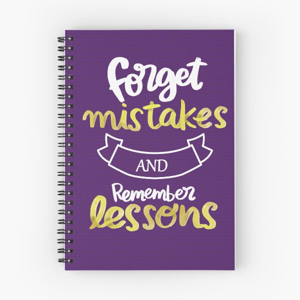 Item preview, Forget Mistakes, Remember Lessons | Growth Mindset & Learning from Failure Quote designed and sold by Maltachi Designs.